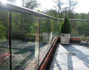 Phật sơn ngoài trời lan can ban công nhôm kính hiện đại lan can kính bảng điều khiển sàn lan can cho ban công cầu thang - Product Image 2