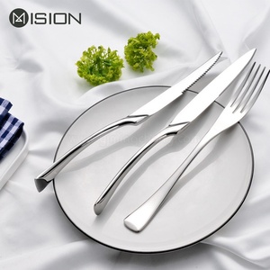 Royal Wedding Restaurant Dinner Metal Silver Color Cubiertos Juego de cubiertos de acero inoxidable - Product Image 2