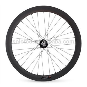 Carbón bici fija del engranaje ruedas 700C 50 / 88 mm tubular de la rueda del ciclo con novatec 165 / 166SBT hubs - Product Image 2