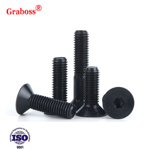 Chìm ổ cắm đầu capflat đầu vít M3 M4 M5 M6 M8 M10 M12 Đen phẳng GB M6 x <span class=keywords><strong>16</strong></span> Nylon Máy Vít đen chống trộm vít 820 - Product Image 2