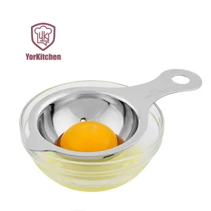 Separador de huevos de acero inoxidable 304, separador de yema de huevo blanca