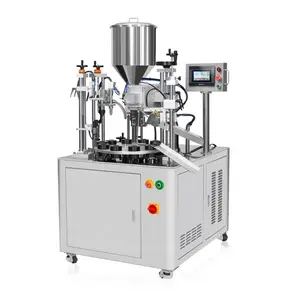 Semi Automatic Tube Filling And Sealing Machine For Toothpaste Manufacturing Plant