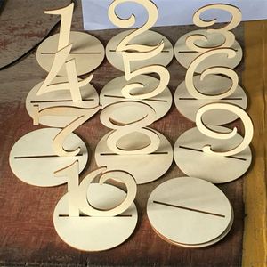 Antique Finish Wooden Sign / <strong>Table</strong> <strong>Numbers</strong> - Product Image 4