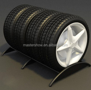 Stile moderno in metallo da auto della rotella del display del basamento Ruote Cerchio Cremagliera Del Banco di mostra per il Negozio di Auto - Product Image 6