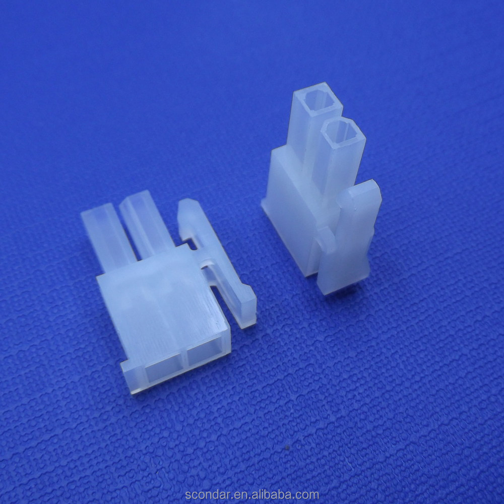 Connecteur MOLEX 4,2 Mm Pitch - 2 Pins, Double Rangée, Transparent/noir, Pour Ordinateur, Compatible ATX (lot 5 Pièces) - 5