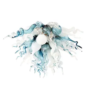 מודרני בעבודת יד, פרח פופ החוצה נברשות & תליון אורות מפוצצים זכוכית מוראנו בית מנורות דקורטיביות - Product Image 1