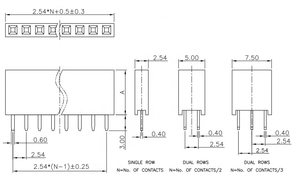 Vàng Flash <span class=keywords><strong>2.54Mm</strong></span> 15P Đầu Nối <span class=keywords><strong>Pin</strong></span> Nam Nữ - Product Image 4
