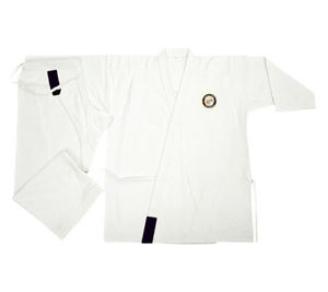 Uniforme de karaté professionnel blanc en toile 100% coton pour adultes unisexes, vêtements d'arts martiaux - Product Image 1