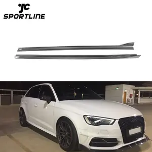 ऑडी के लिए कार्बन कार पक्ष स्कर्ट A3 8V S-LINE S3 Sportback 14-15