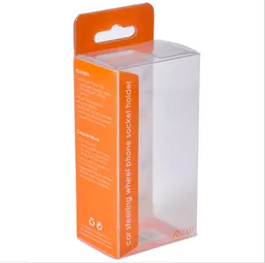 Custom printed lipstick clear PVC transparent box cosmetic plastic packaging box
