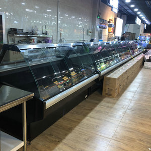 Équipement de réfrigération pour boucher, vitrine réfrigérée pour viande SSG-N-2.5, température unique, R404a, utilisé pour les supermarchés/restaurants/épiceries - Product Image 4
