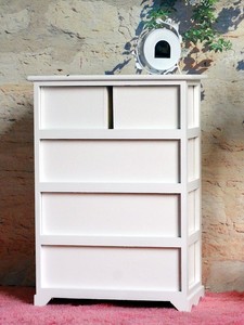 Armoire de rangement et <span class=keywords><strong>commode</strong></span> de salon en bois blanc décorative moderne de haute qualité, faite à la main - Product Image 4