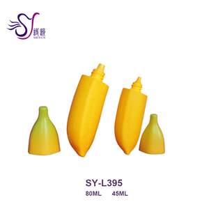 45/80 Ml <span class=keywords><strong>Jaune</strong></span> Banane Forme En Plastique Bouteille de Lotion/Crème Pour les Mains Emballage Tubes Contenant L395 - Product Image 1