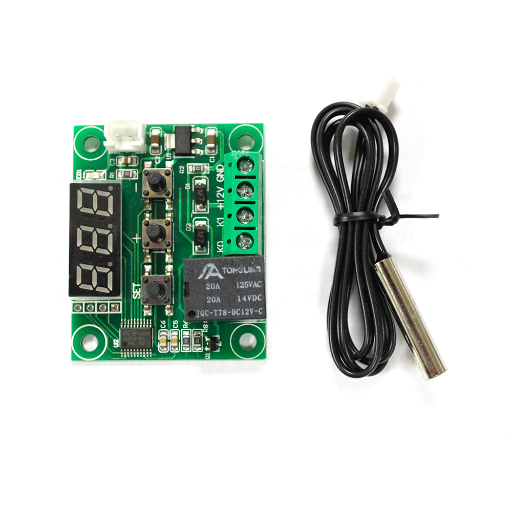 Цифровой термостат W1209, переключатель контроля температуры 12 В, цифровой термостат