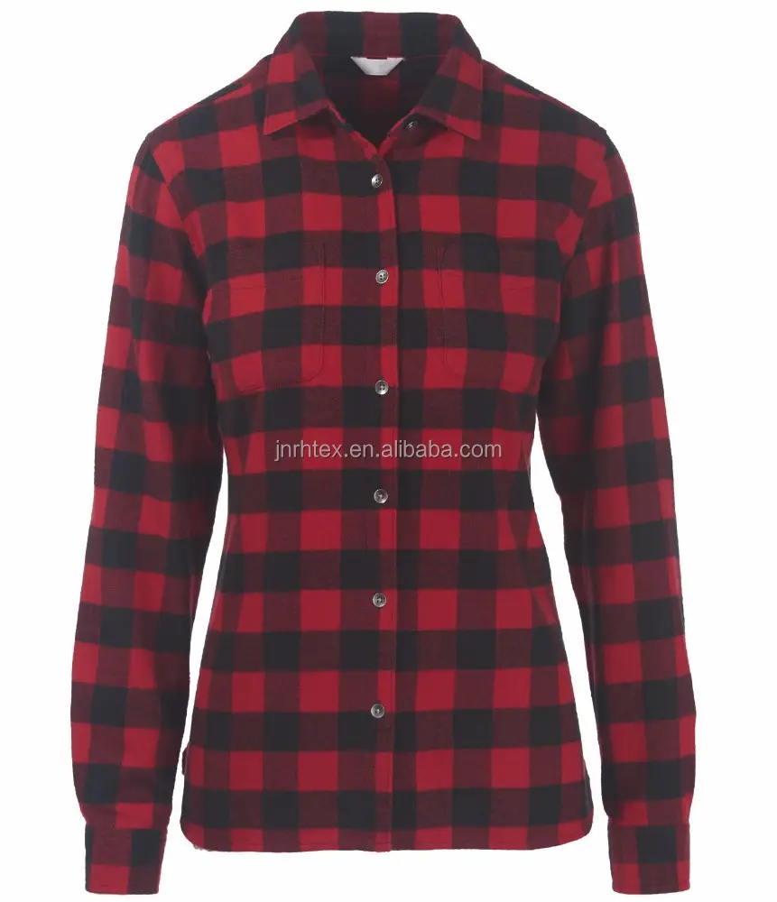 Custom Womens Plaid Shirt Fabrikant