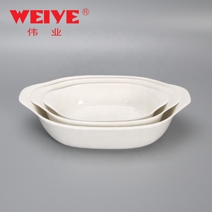 Plateau de service imprimé personnalisé gratin plat en céramique plaque de cuisson avec poignée - Product Image 1
