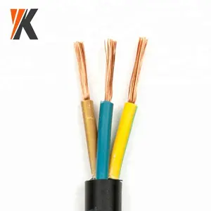 Em vendas com preço de fábrica poder barato fio cabos 3x0.75mm2 PVC borracha cobre elétrico isolado fio sinal sobrecarga 600V