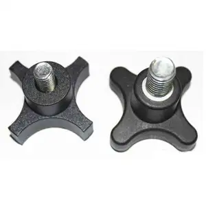 China supplier cheap m10 plastic star male knob