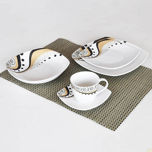 <span class=keywords><strong>20</strong></span> Miếng Sứ Hình Vuông Ăn Tối Với In Decal - Product Image 6