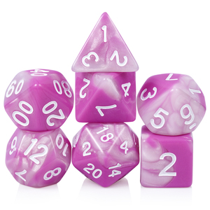 Set di Dadi Poliedrici Personalizzati in Acrilico per Giochi da Tavolo D4 D6 D8 D10 D12 D20 <span class=keywords><strong>D</strong></span>% per <span class=keywords><strong>D</strong></span>&<span class=keywords><strong>D</strong></span> e Giochi di Ruolo - Product Image 1