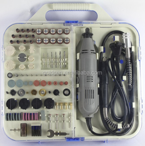 TOLHIT Power <span class=keywords><strong>Dremel</strong></span> outils rotatifs graveur perceuse ensemble d'accessoires avec arbre flexible bricolage électrique Mini meuleuse Kit 163pcs 135W - Product Image 2