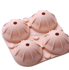Plateau rond en Silicone pour Cubes <span class=keywords><strong>de</strong></span> glace, Design fendu, grands plateaux en moulage-4 Cubes à glace, pour Bar <span class=keywords><strong>de</strong></span> fête, pour <span class=keywords><strong>whisky</strong></span>, sphère à glace, plateau à moule, 1 pièce - Product Image 2
