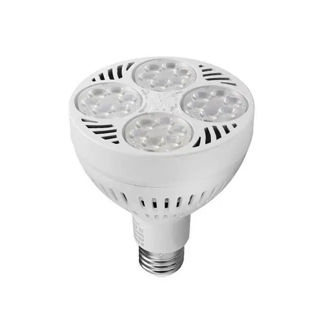 Aluminum Housing White Shell Led Par Light 240v Pure White Par30 Led Lamp 35w