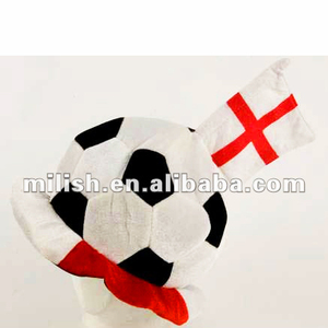 Novedades del Día <span class=keywords><strong>de</strong></span> San Jorge, <span class=keywords><strong>Gorro</strong></span> <span class=keywords><strong>de</strong></span> Fútbol <span class=keywords><strong>de</strong></span> Peluche con la Bandera <span class=keywords><strong>de</strong></span> Inglaterra para Fanáticos del Fútbol, MH-0687 - Product Image 2