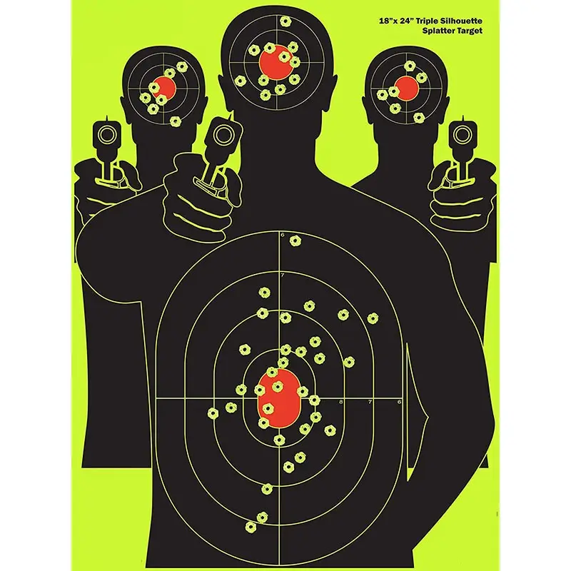 ירי מטרות-באופן מיידי לראות שלך יריות פרץ בהיר ניאון ירוק על השפעה