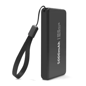 Elektronik Konsumen Kapasitas Tinggi Portable Mini Powerbank 5000 MAh 10000 MAh RoHS Custom Mobile Charger