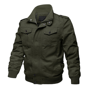 Giacca a vento giacca da lavoro da arrampicata all'aperto Bomber in cotone lavato, giacche da Safari personalizzate, cappotti da uomo capispalla - Product Image 1