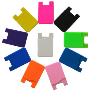 Porte-cartes en silicone PVC 1 pièce, étui porte-cartes de crédit porte-cartes pour iPhone - Product Image 3
