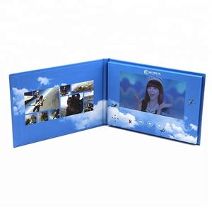 Fabricante de Folletos de Video en Formato Panorámico, Mini Pantalla LCD de 7 Pulgadas, Libro de Video, Marco de Fotos Digital para Publicidad de Bodas - Product Image 2