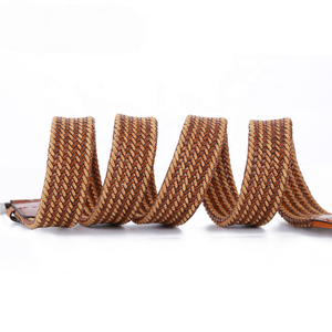 Cintura intrecciata fatta a mano con cintura <span class=keywords><strong>in</strong></span> <span class=keywords><strong>pelle</strong></span> da uomo di nuovo arrivo - Product Image 4