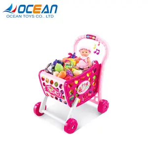 Mainan Keranjang Belanja Supermarket Anak-anak Plastik 3 In 1 OC0254445
