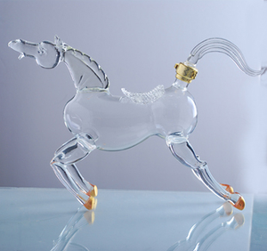 Botella de Vidrio para Vodka o Whisky con Forma de Caballo, Decantador para <span class=keywords><strong>Bar</strong></span> en Casa, ODM/OEM - Product Image 2