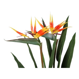 110cm Décor À La Maison <span class=keywords><strong>Strelitzia</strong></span> Artificiel <span class=keywords><strong>Plante</strong></span> Y8498-18-2-3P Avec Fleurs - Product Image 3