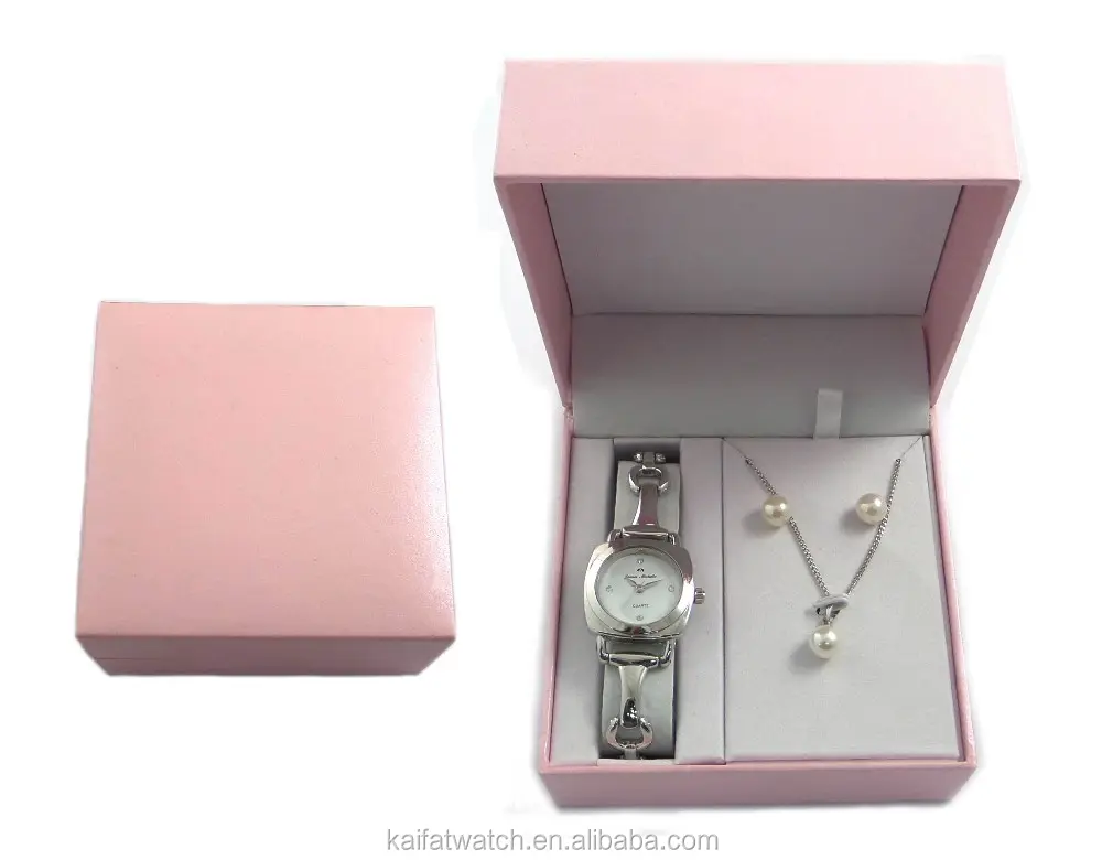 wholesale low price low MOQ watch jewelry gift set in stock for Christmas Day and Valentine Day holiday