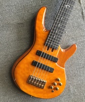 Weifang Rebon 6 String Quilt Maple Electric Bass Guitar