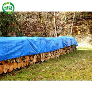 12x26ft 4x8m Pe Terpal כחול כתום צבע Pe עמיד למים למינציה אוהל ברזנט