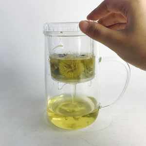 <span class=keywords><strong>de</strong></span> Qualité Alimentaire Sans Plomb Lâche <span class=keywords><strong>Feuille</strong></span> Thé Maker avec Théière En Verre Construit en Infuser et Amovible Filtre - Product Image 2