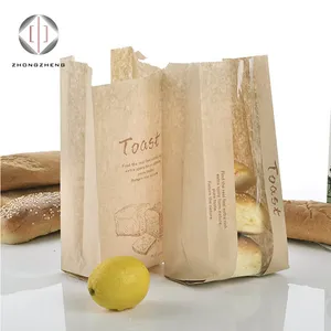Bakery Bread Bags Gold Supplier Paper China Kraft Paper Customized Dairy Products Packaging Food Food Beverage Packaging