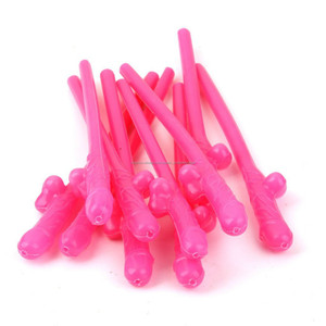 Pajita Pitillo Sorbete Popote Con Forma De Pene Con Testiculos - Product Image 2