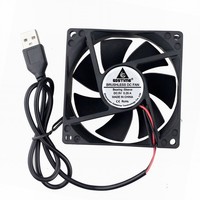 DC 5V USB 80x80x25MM 3 Pollici 80 millimetri 8 centimetri Brushless Assiale di Raffreddamento del dispositivo di Raffreddamento ventilatore