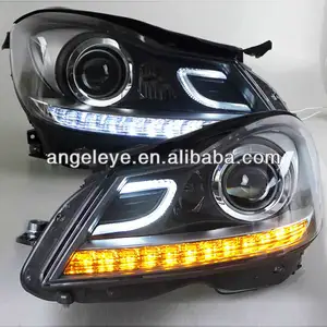 2012-2014 jahr W204 Kopf Licht LED blinker Für Mercedes-Benz LED doppel Farbe