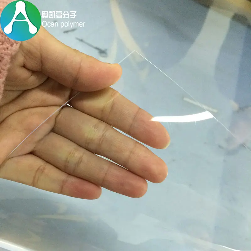 Super clear transparent starre PVC kunststoff blätter mit PE schutz film