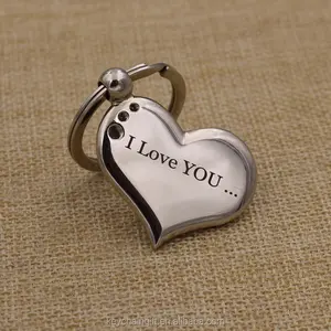 High quality custom wedding gifts metal LOVE keychain heart shape keyring
