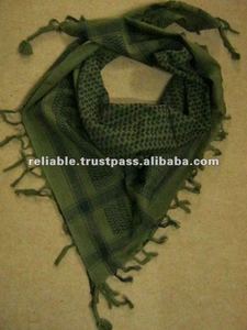 100% Cotton Shemagh Scarf Paintball Outdoor Sports Tactical Summer Soft Breathable High Quality Green Adults Daily Use Logo - Product Image 2