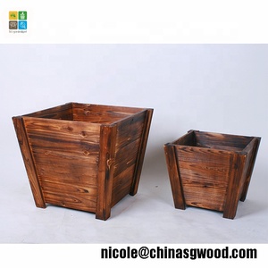 Herramienta de jardín carretilla de madera carro de heno/<span class=keywords><strong>maceta</strong></span> de madera para jardín - Product Image 5