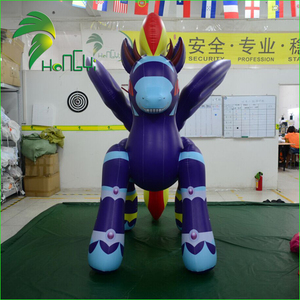 Huanhong — <span class=keywords><strong>cheval</strong></span> <span class=keywords><strong>gonflable</strong></span> personnalisé avec imprimés de dessins animés, <span class=keywords><strong>cheval</strong></span> volant de la mascotte, de meilleure qualité - Product Image 5